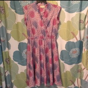 Vintage pink peacock dress
